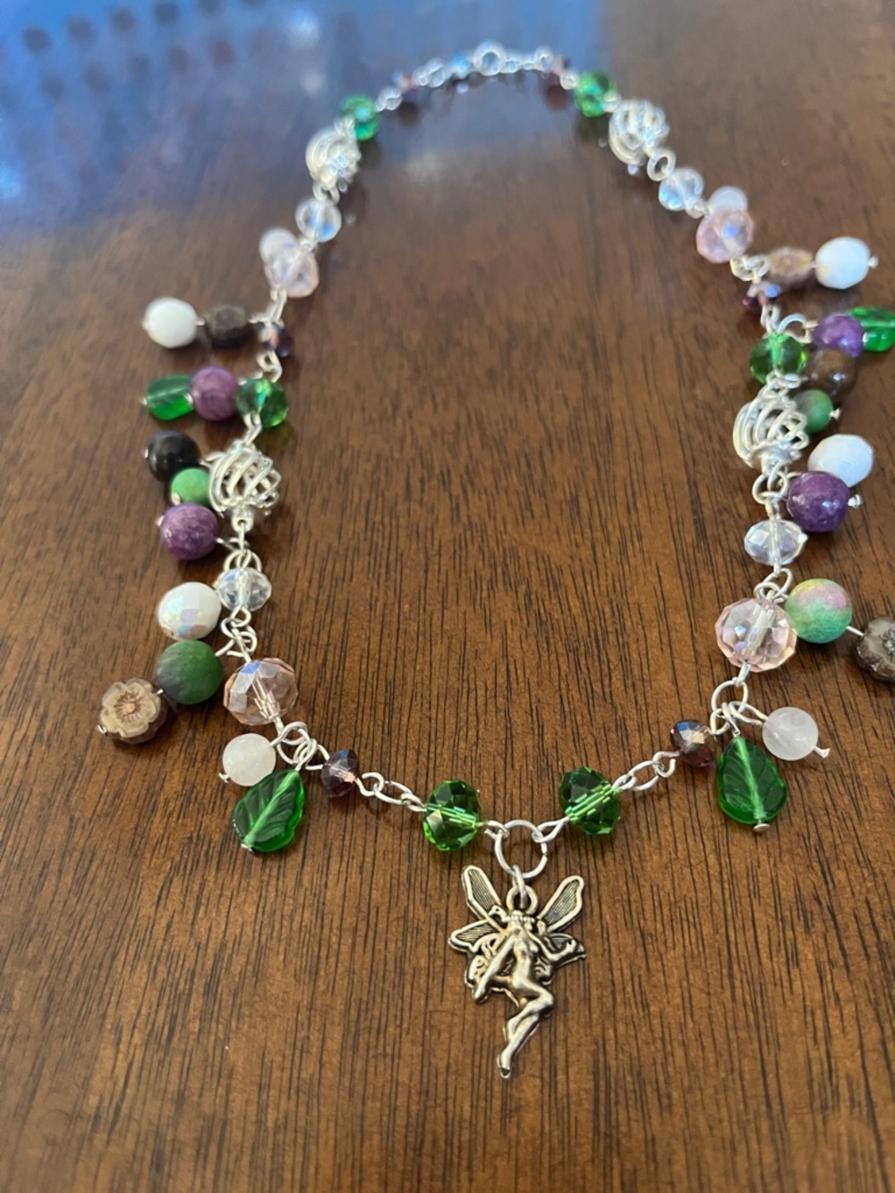 Handmade Fairycore silver tone necklace - Picture 2 of 3
